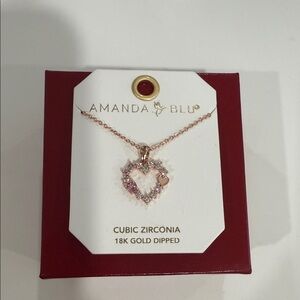 Rose Gold Heart Necklace